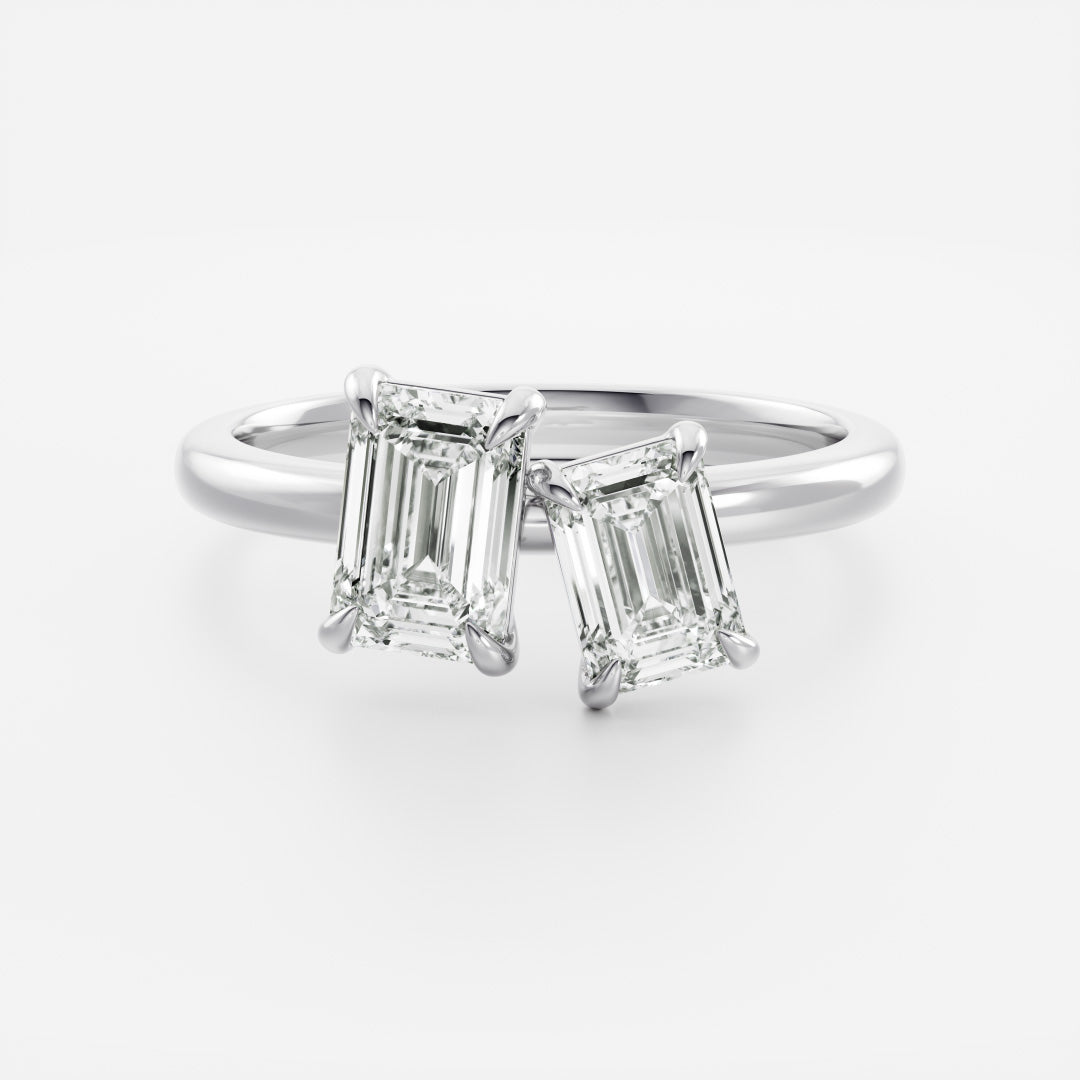 Solitaire- 1.0 CT Oval Moissanite Engagement Ring