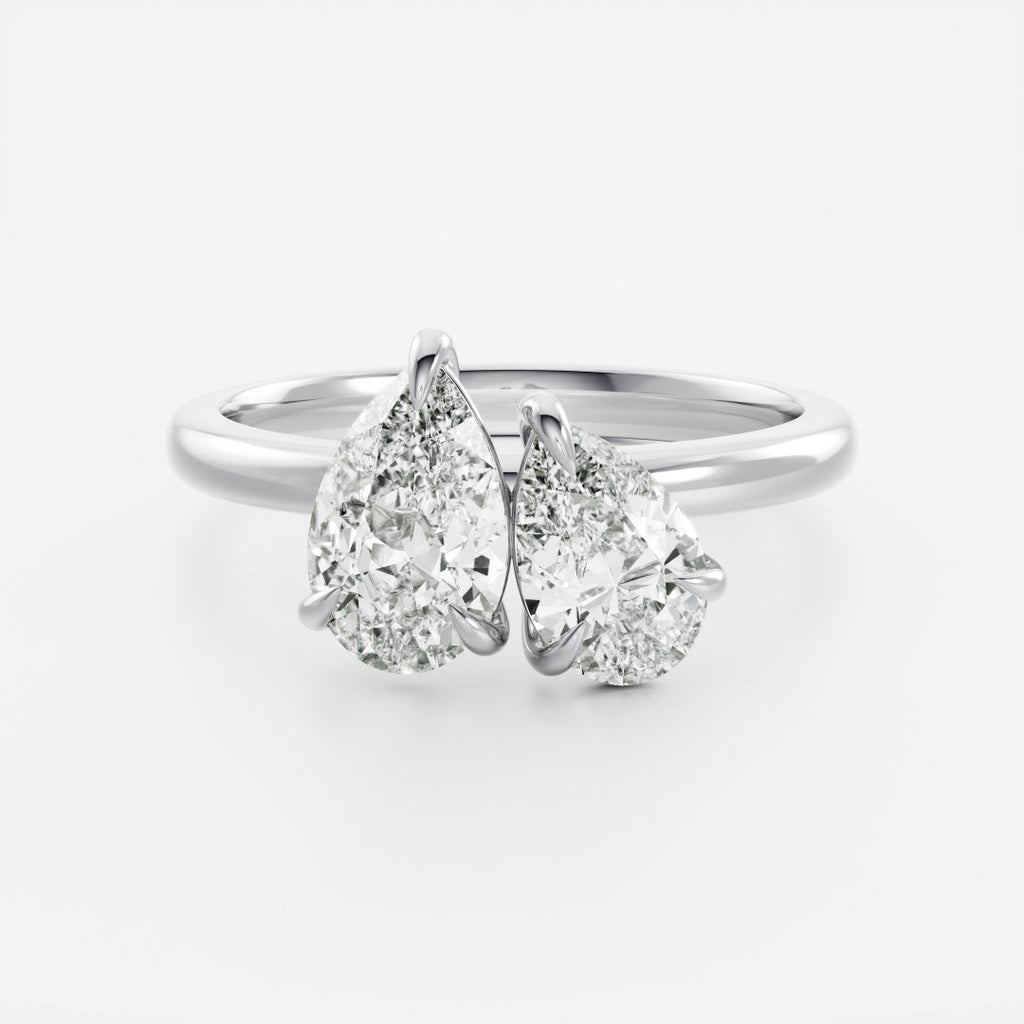 Solitaire- 1.0 CT Oval Moissanite Engagement Ring