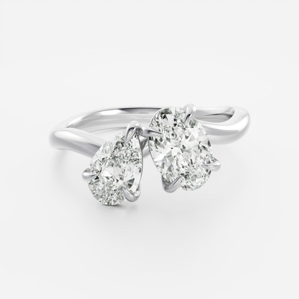 Solitaire- 1.0 CT Oval Moissanite Engagement Ring