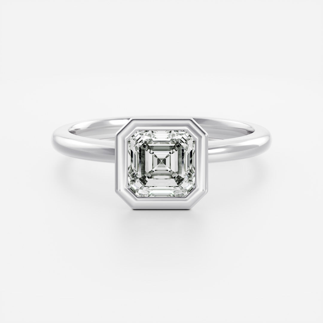 Solitaire- 1.0 CT Oval Moissanite Engagement Ring