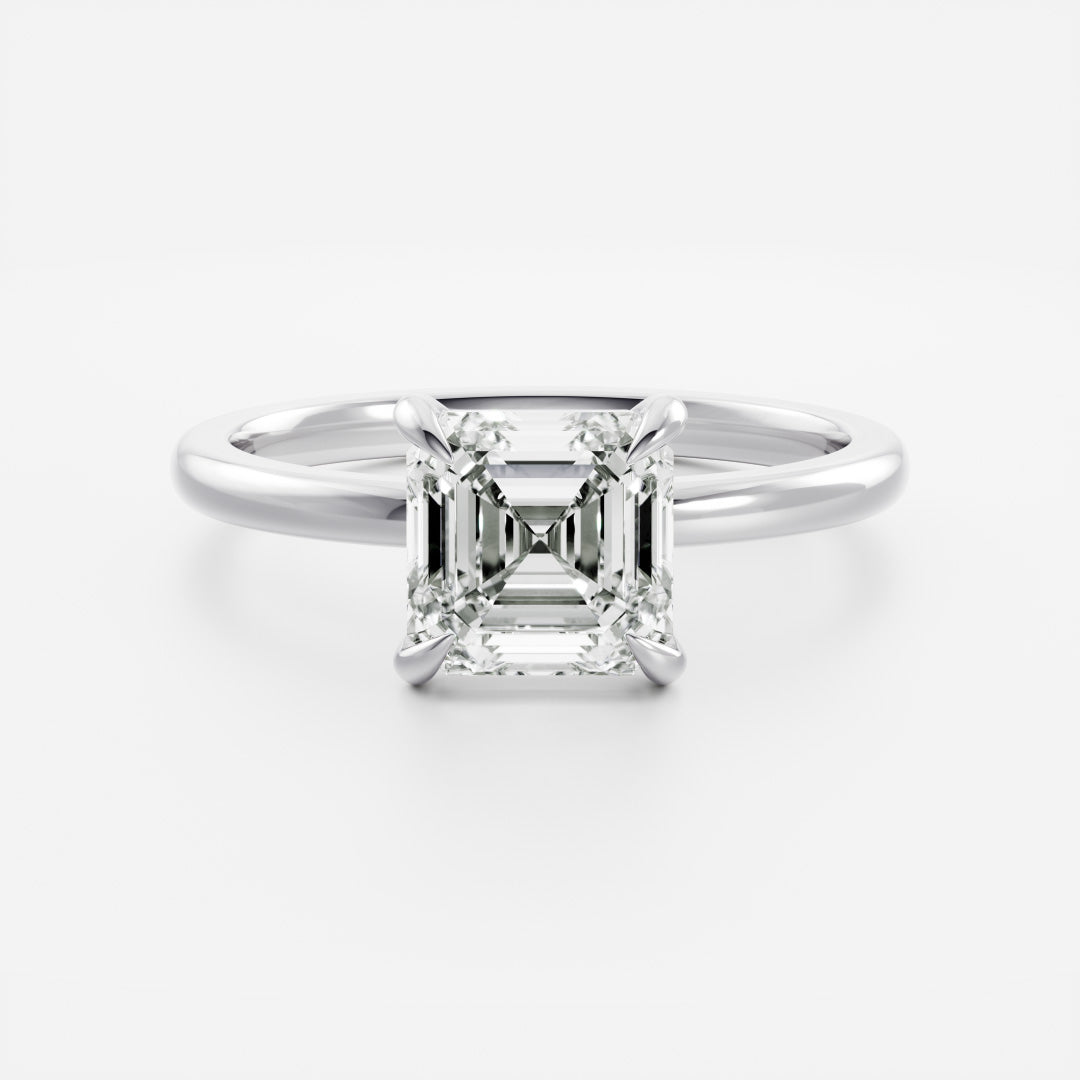 Solitaire- 1.0 CT Oval Moissanite Engagement Ring