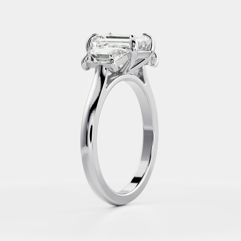 Solitaire- 1.0 CT Oval Moissanite Engagement Ring