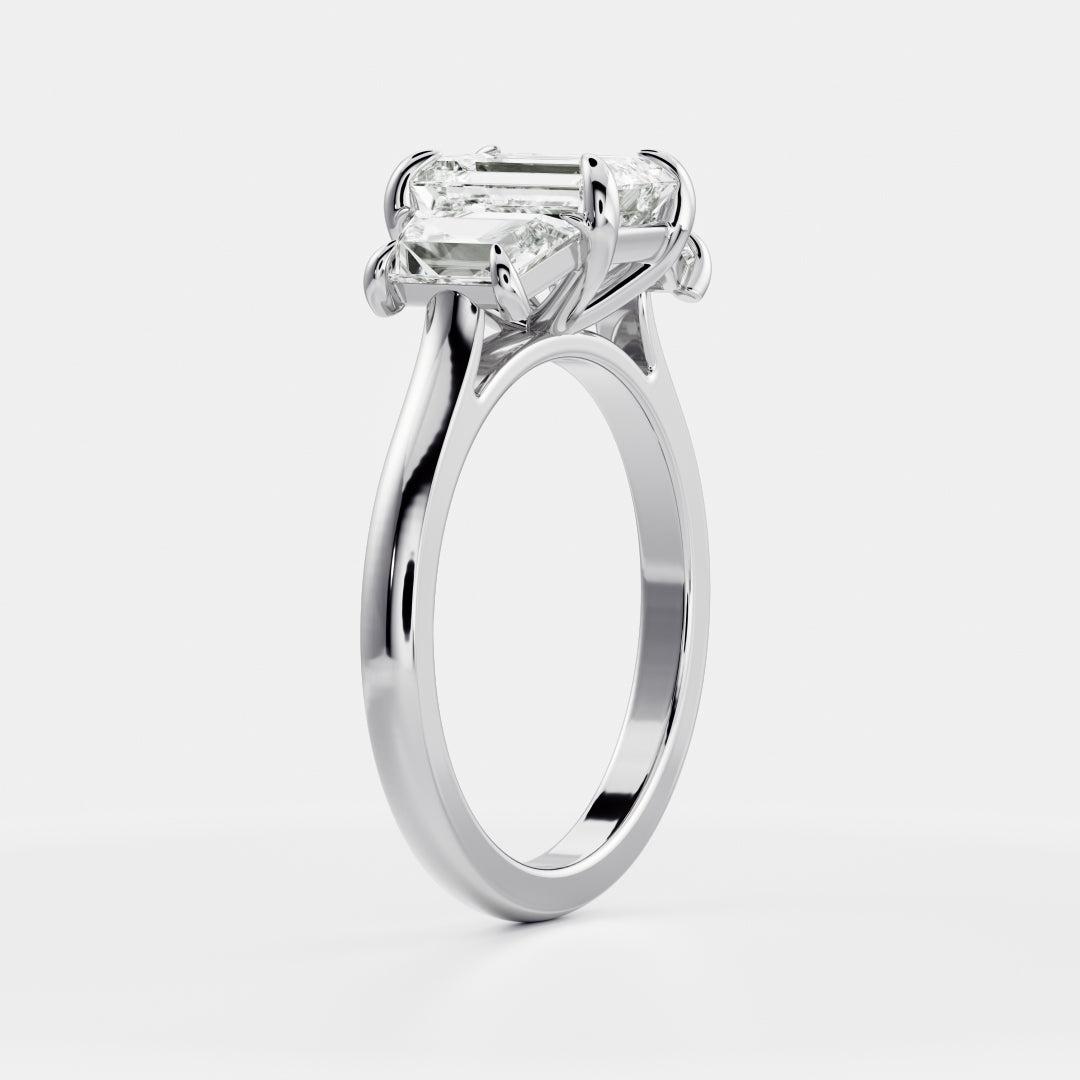 Solitaire- 1.0 CT Oval Moissanite Engagement Ring