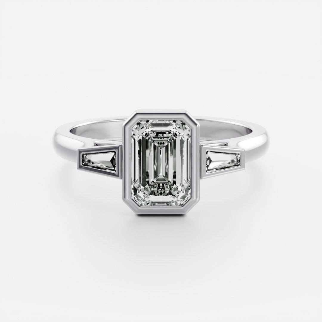 Solitaire- 1.0 CT Oval Moissanite Engagement Ring
