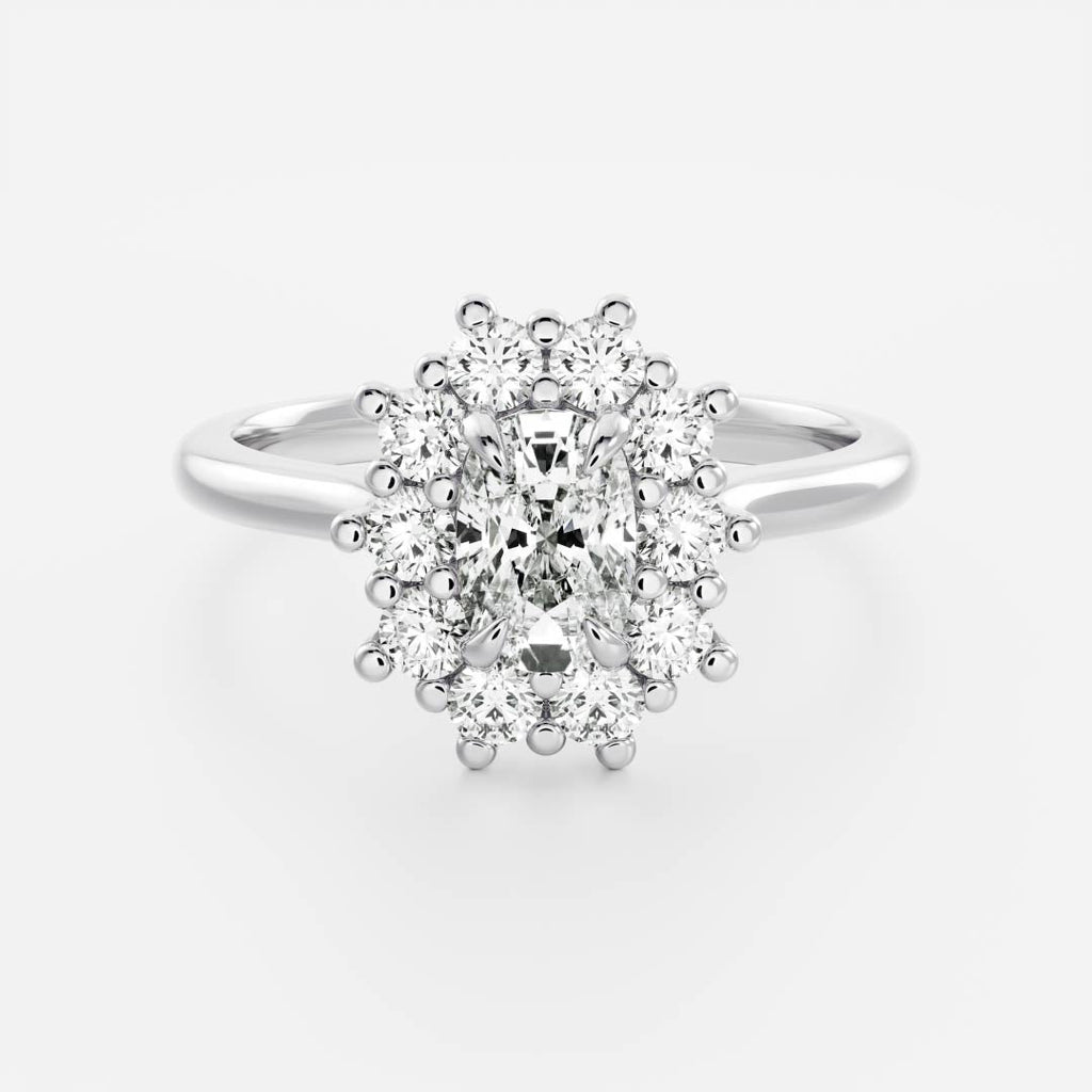 Solitaire-Oval Lab Grown Diamond Engagement Ring