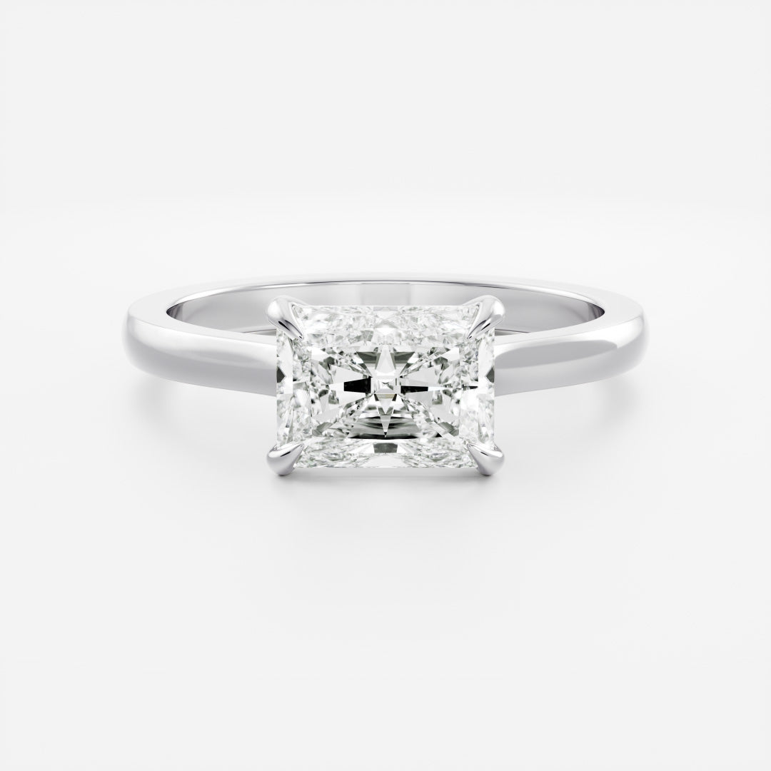 Solitaire- 1.0 CT Oval Moissanite Engagement Ring