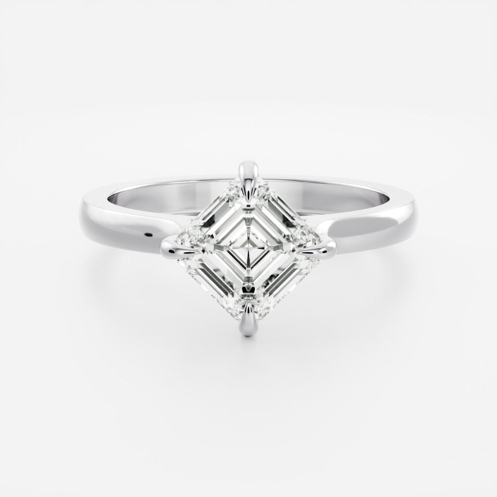 Solitaire- 1.0 CT Oval Moissanite Engagement Ring
