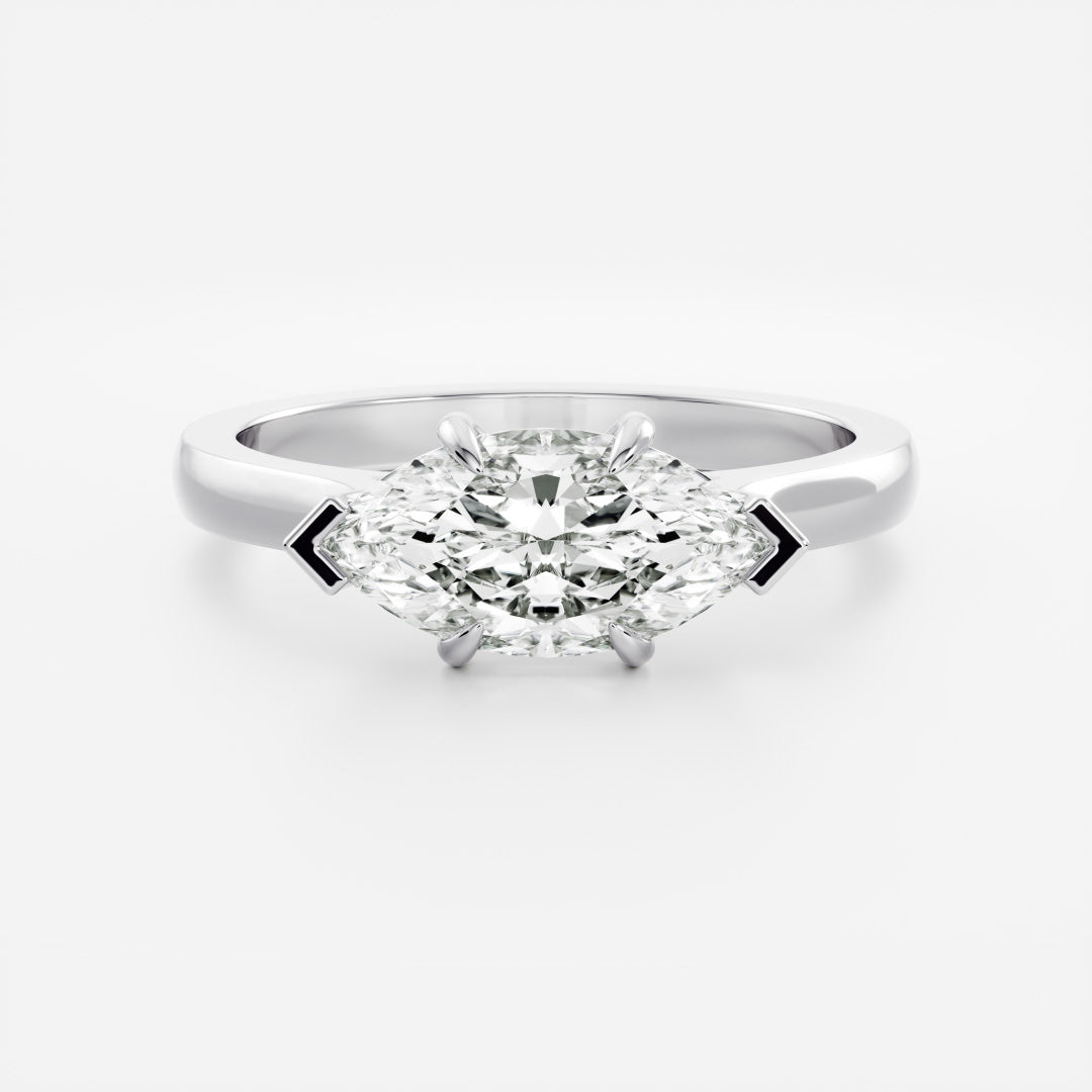 Solitaire-Oval Lab Grown Diamond Engagement Ring
