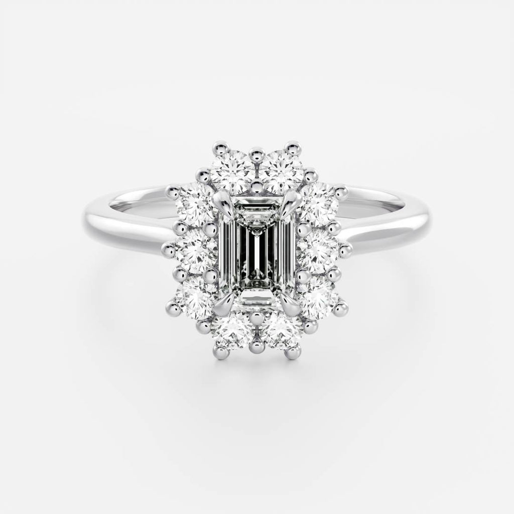 Solitaire- 1.0 CT Oval Moissanite Engagement Ring