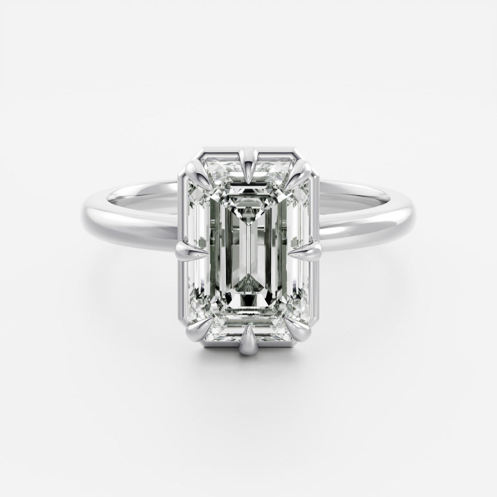 Solitaire- 1.0 CT Oval Moissanite Engagement Ring