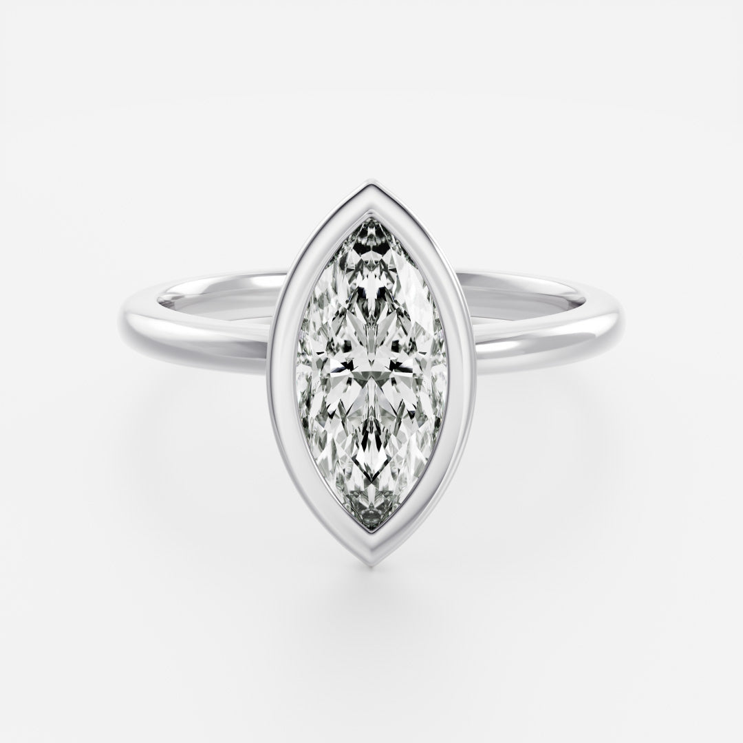 Solitaire-Oval Lab Grown Diamond Engagement Ring