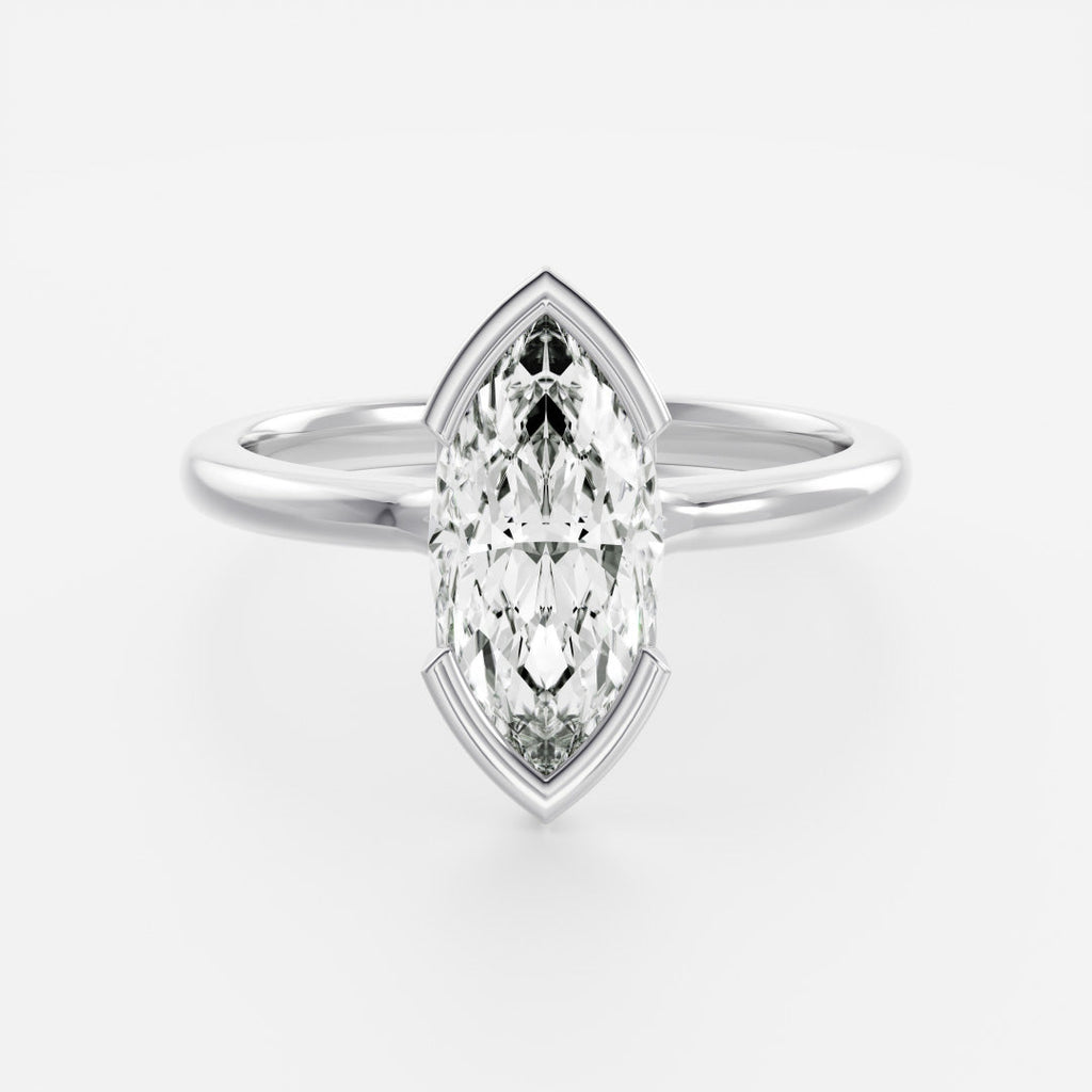 Solitaire-Oval Lab Grown Diamond Engagement Ring