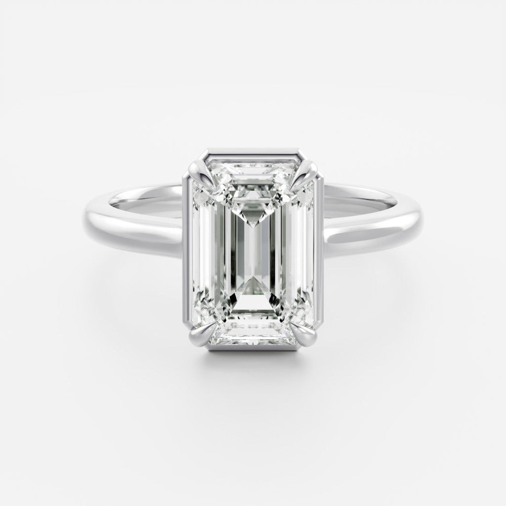 Solitaire- 1.0 CT Oval Moissanite Engagement Ring