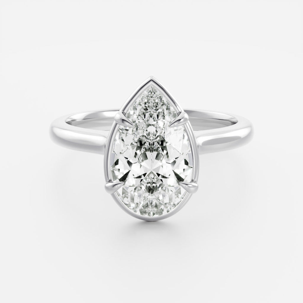 Solitaire-Oval Lab Grown Diamond Engagement Ring