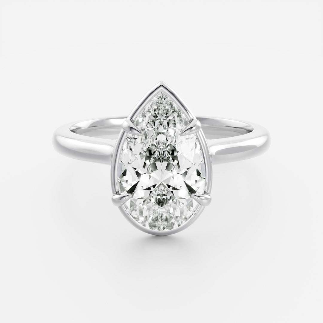 Solitaire-Oval Lab Grown Diamond Engagement Ring