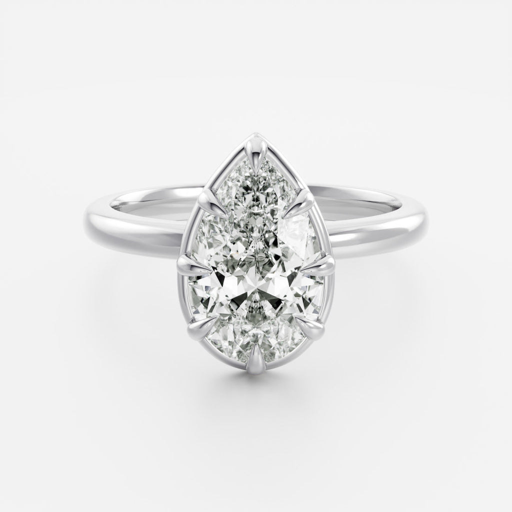 Solitaire-Oval Lab Grown Diamond Engagement Ring