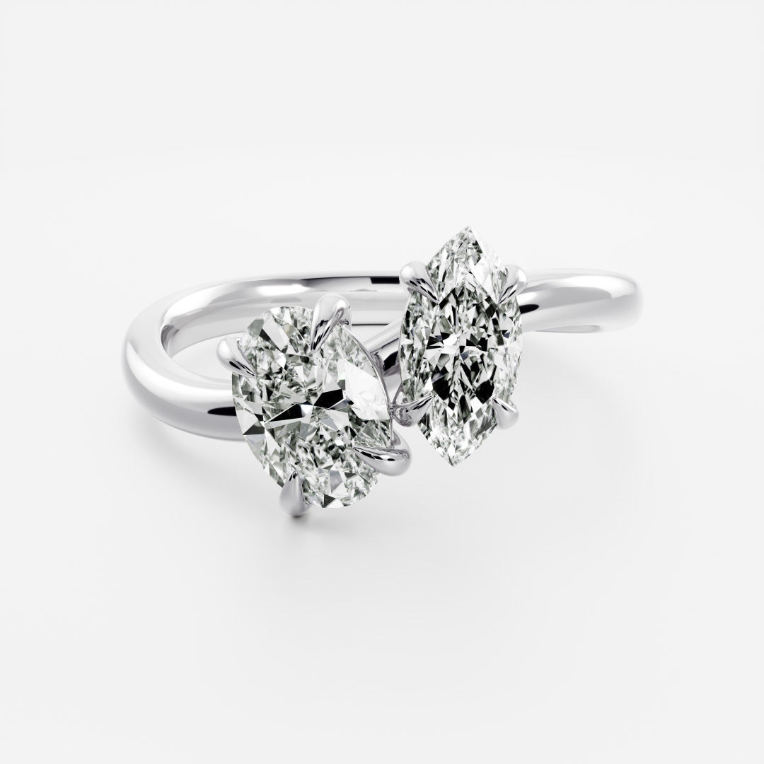 Solitaire- 1.0 CT Oval Moissanite Engagement Ring
