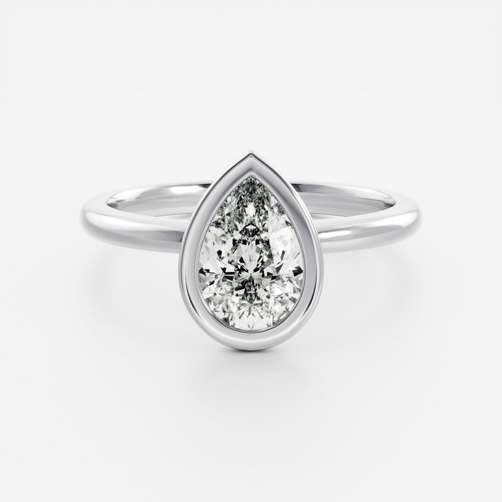 Solitaire- 1.0 CT Oval Moissanite Engagement Ring