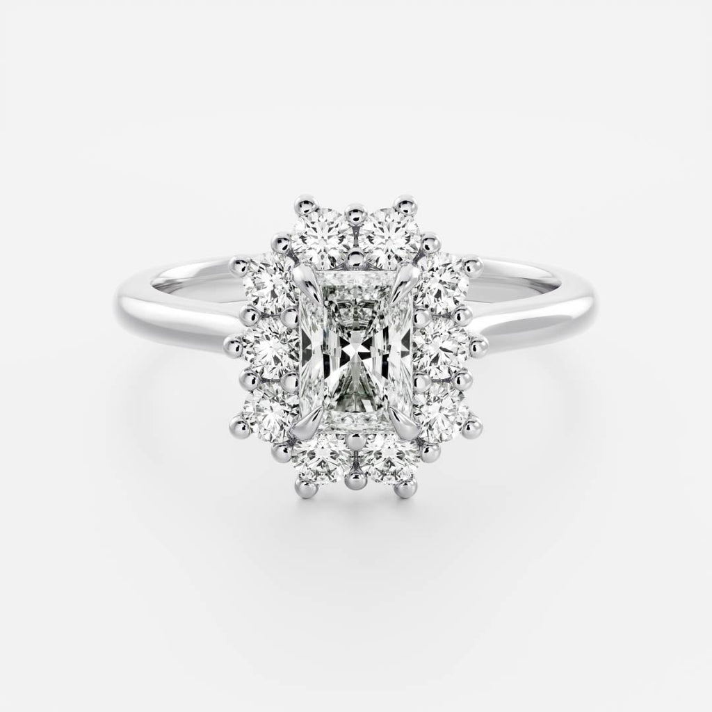 Solitaire- 1.0 CT Oval Moissanite Engagement Ring