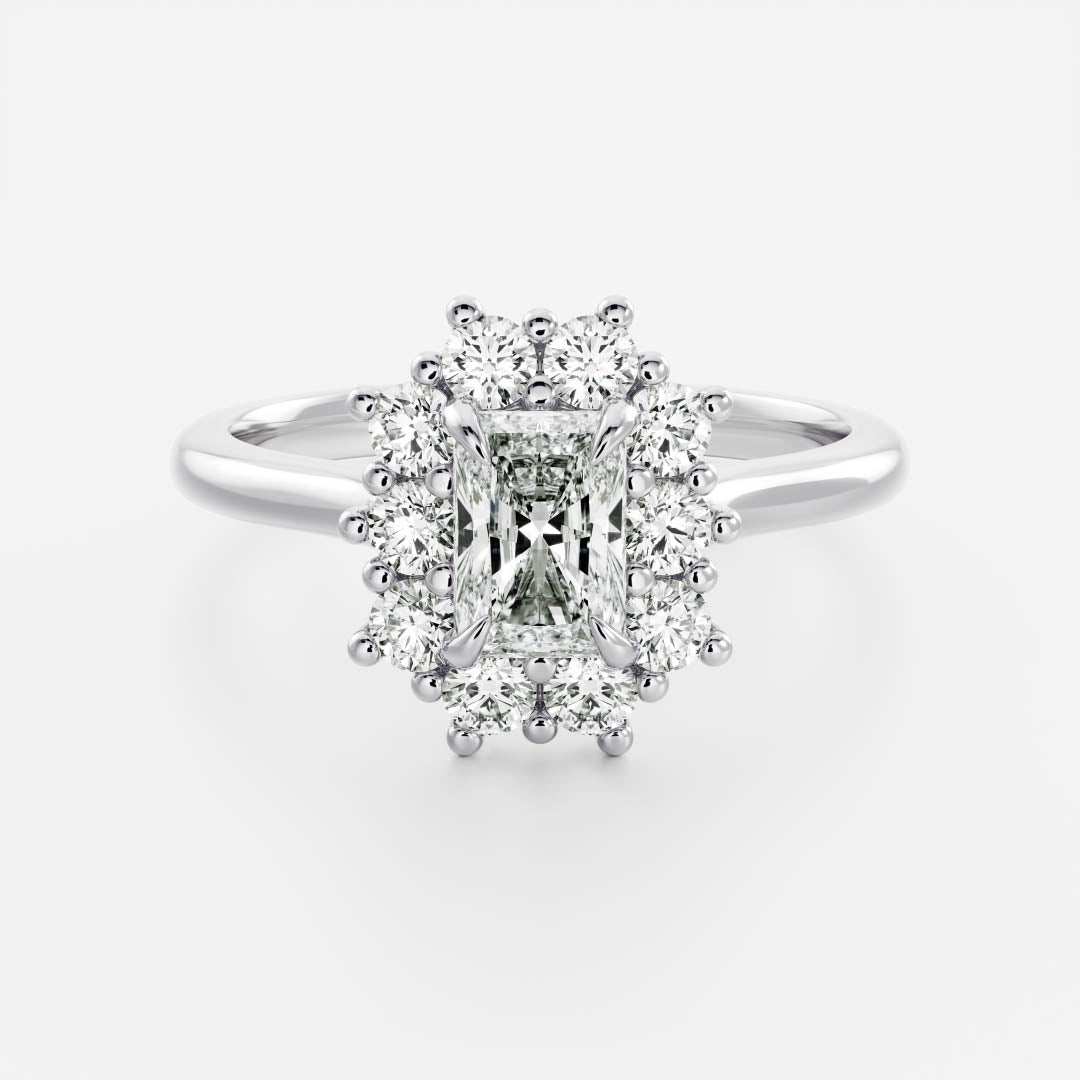 Solitaire- 1.0 CT Oval Moissanite Engagement Ring