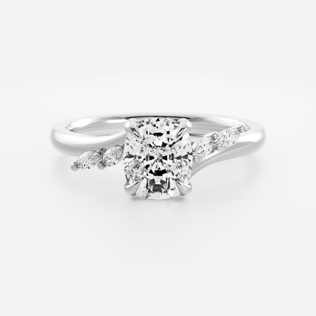 Solitaire-Oval Lab Grown Diamond Engagement Ring