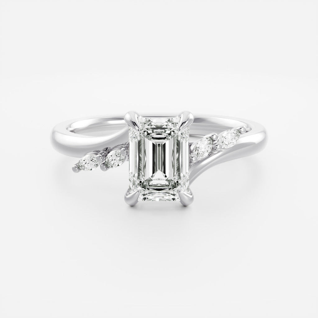 Solitaire- 1.0 CT Oval Moissanite Engagement Ring