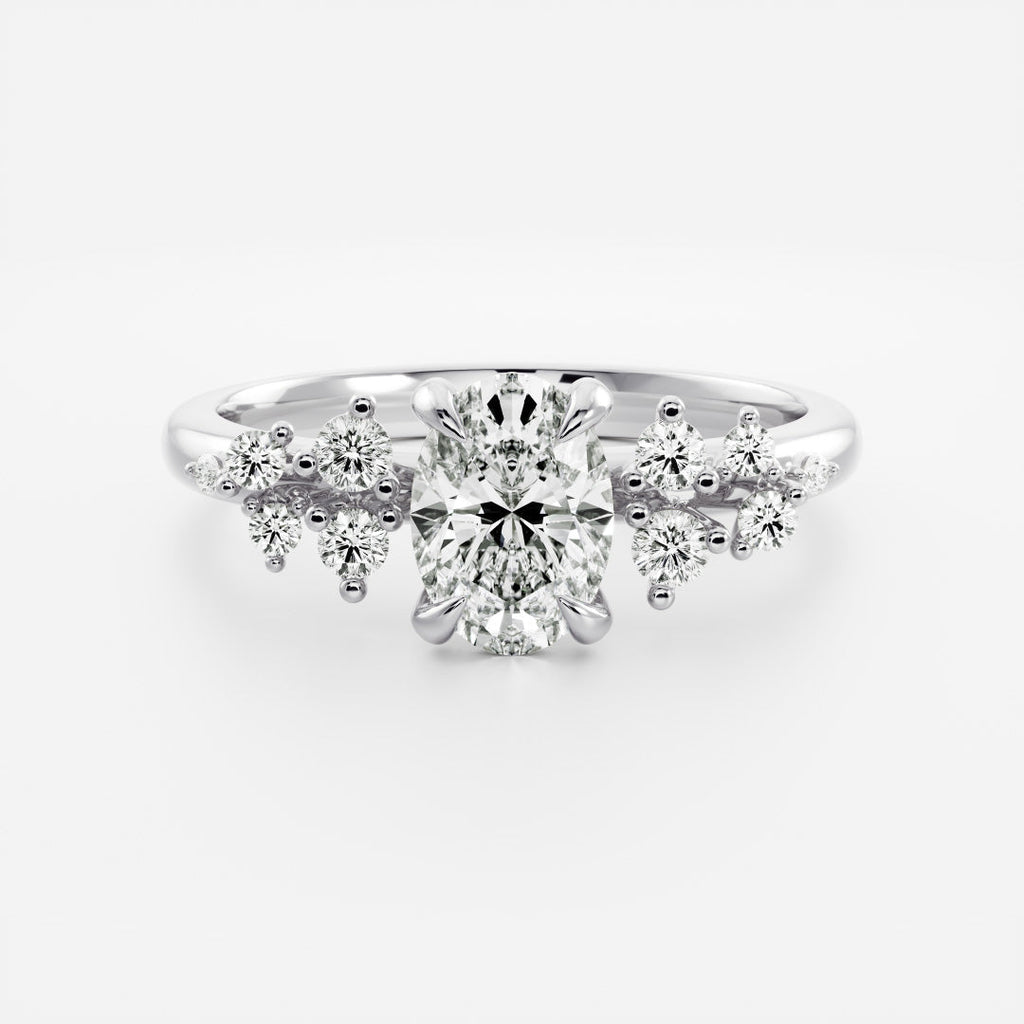 Solitaire-Oval Lab Grown Diamond Engagement Ring