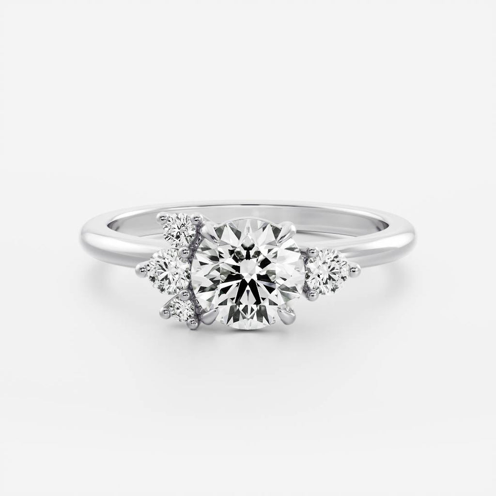 Solitaire- 1.0 CT Oval Moissanite Engagement Ring