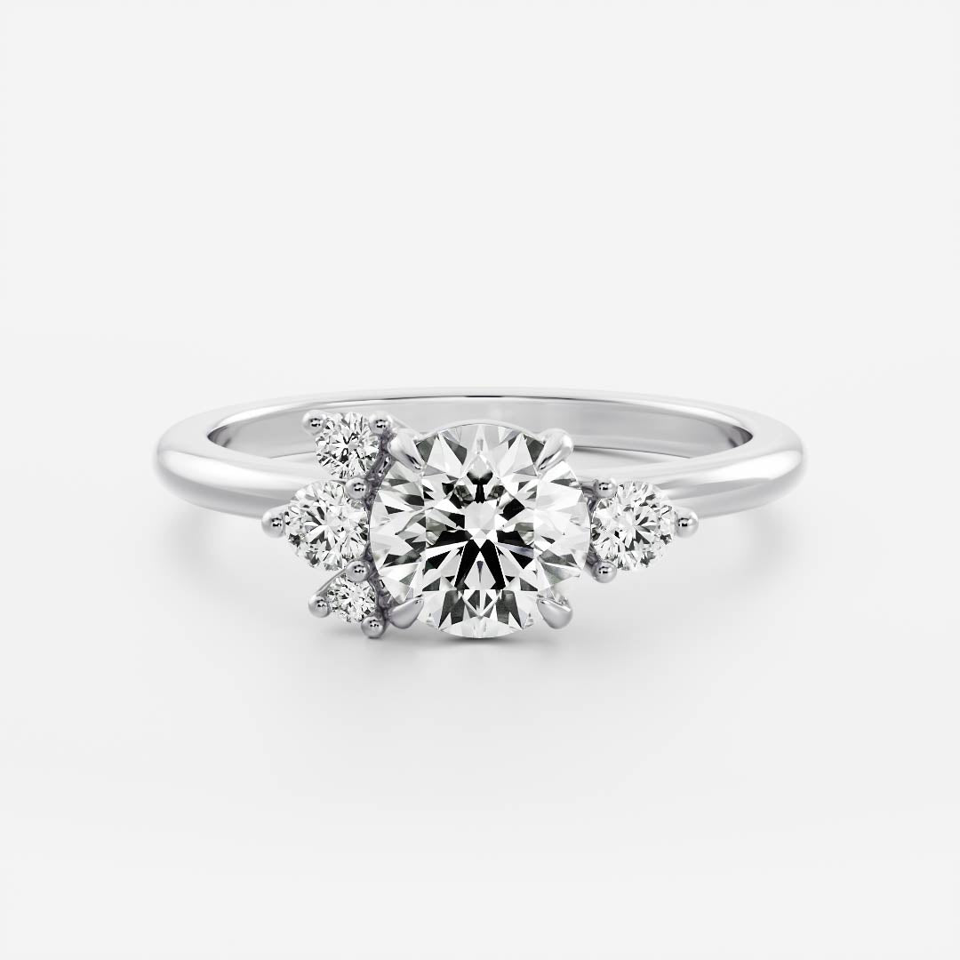 Solitaire- 1.0 CT Oval Moissanite Engagement Ring