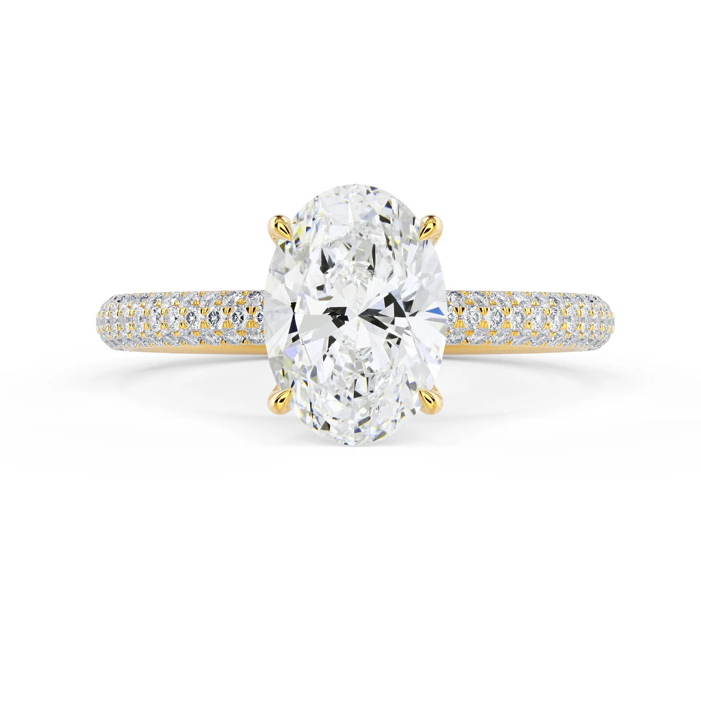 Three Sided Pave Setting