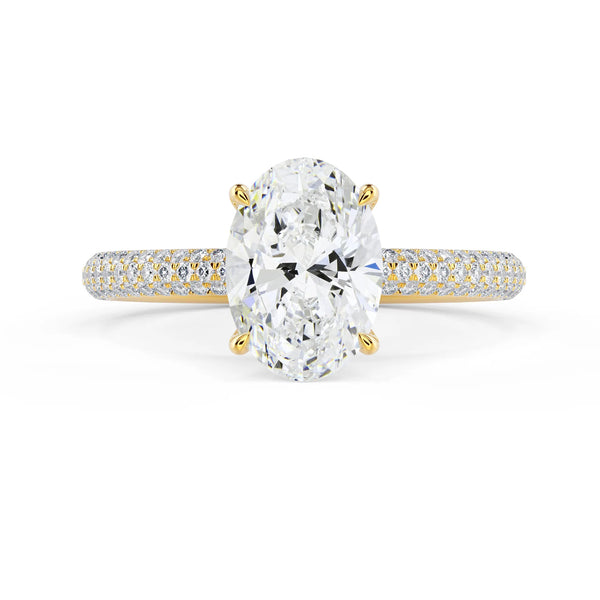 Three Sided Pave Setting - Three Sided Pave Setting