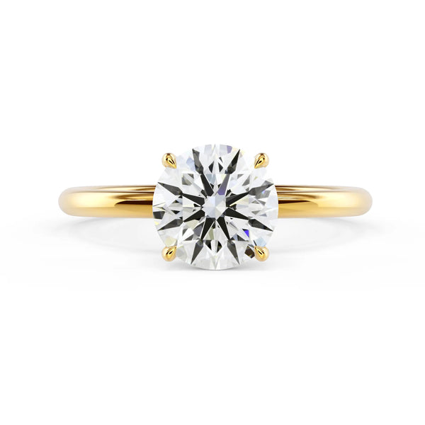 Round Petite Four Prong Solitaire - Round Petite Four Prong Solitaire