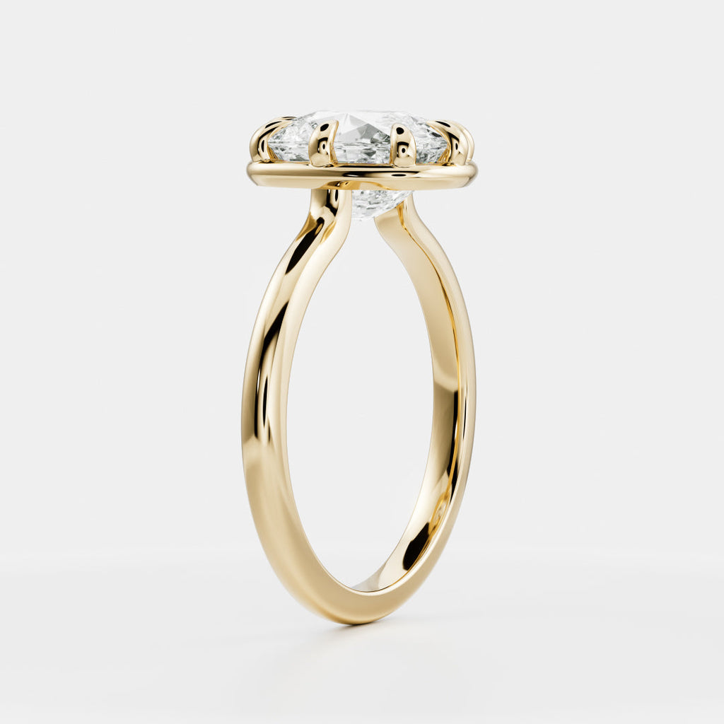 Solitaire-Oval Lab Grown Diamond Engagement Ring
