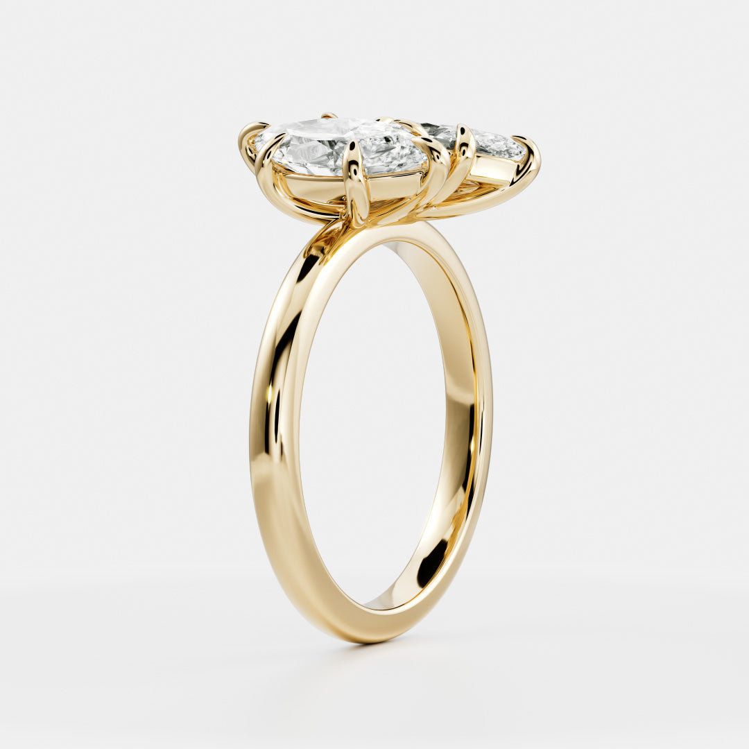 Solitaire-Oval Lab Grown Diamond Engagement Ring