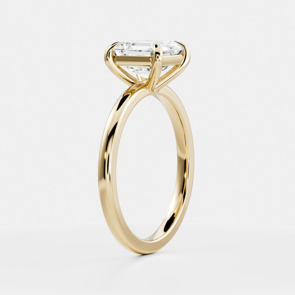 Solitaire- 1.0 CT Oval Moissanite Engagement Ring
