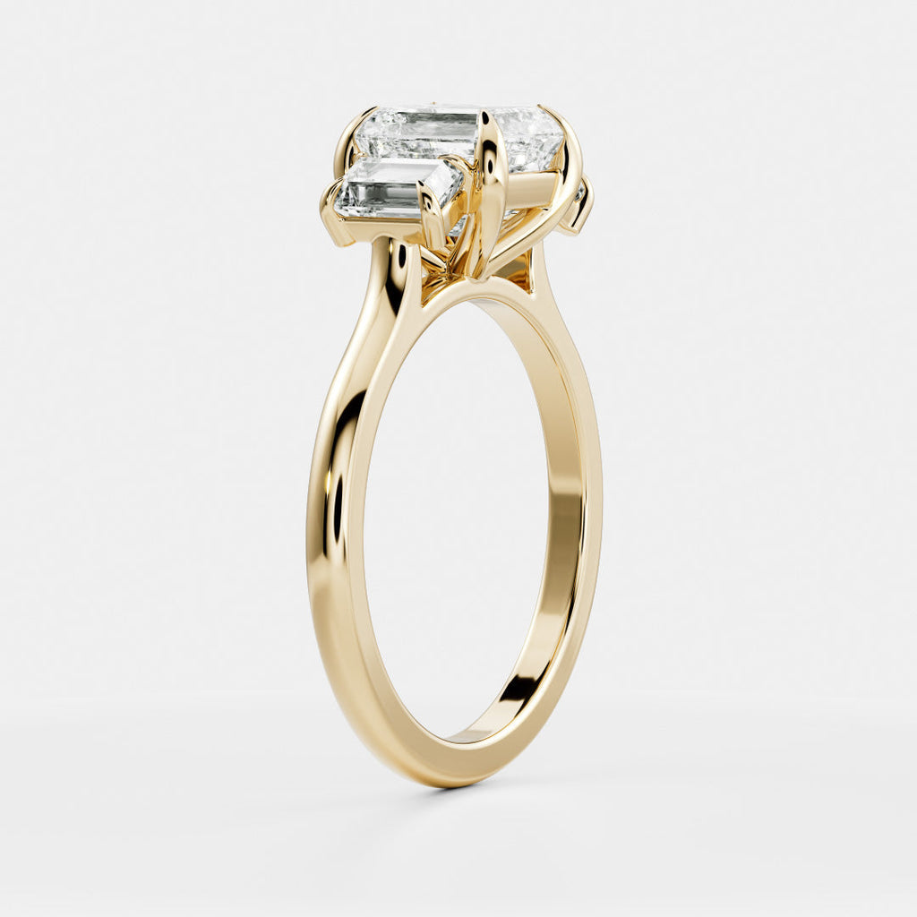 Solitaire- 1.0 CT Oval Moissanite Engagement Ring
