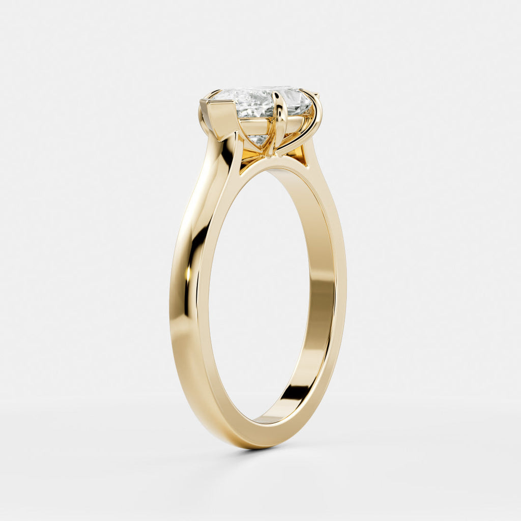 Solitaire-Oval Lab Grown Diamond Engagement Ring