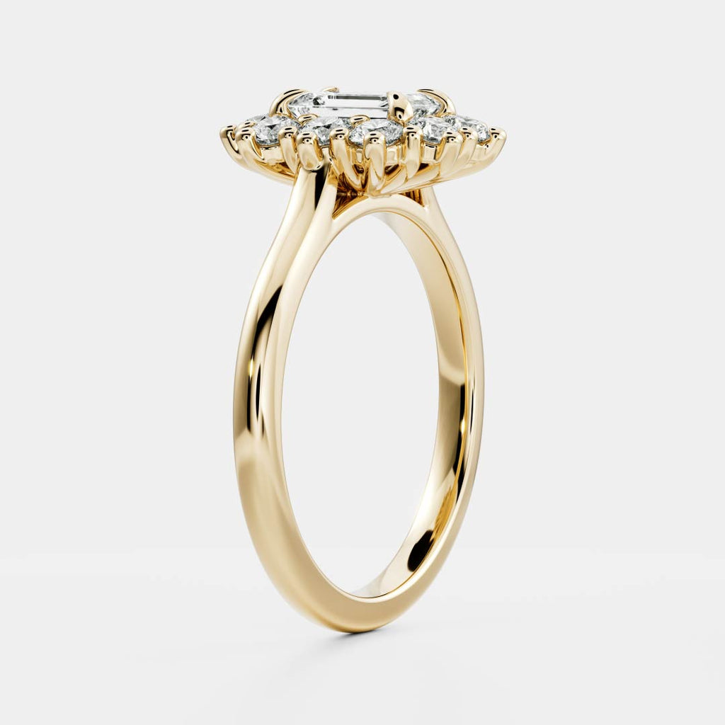 Solitaire- 1.0 CT Oval Moissanite Engagement Ring