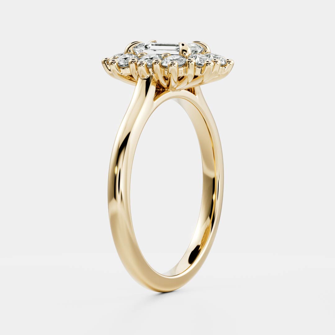 Solitaire- 1.0 CT Oval Moissanite Engagement Ring