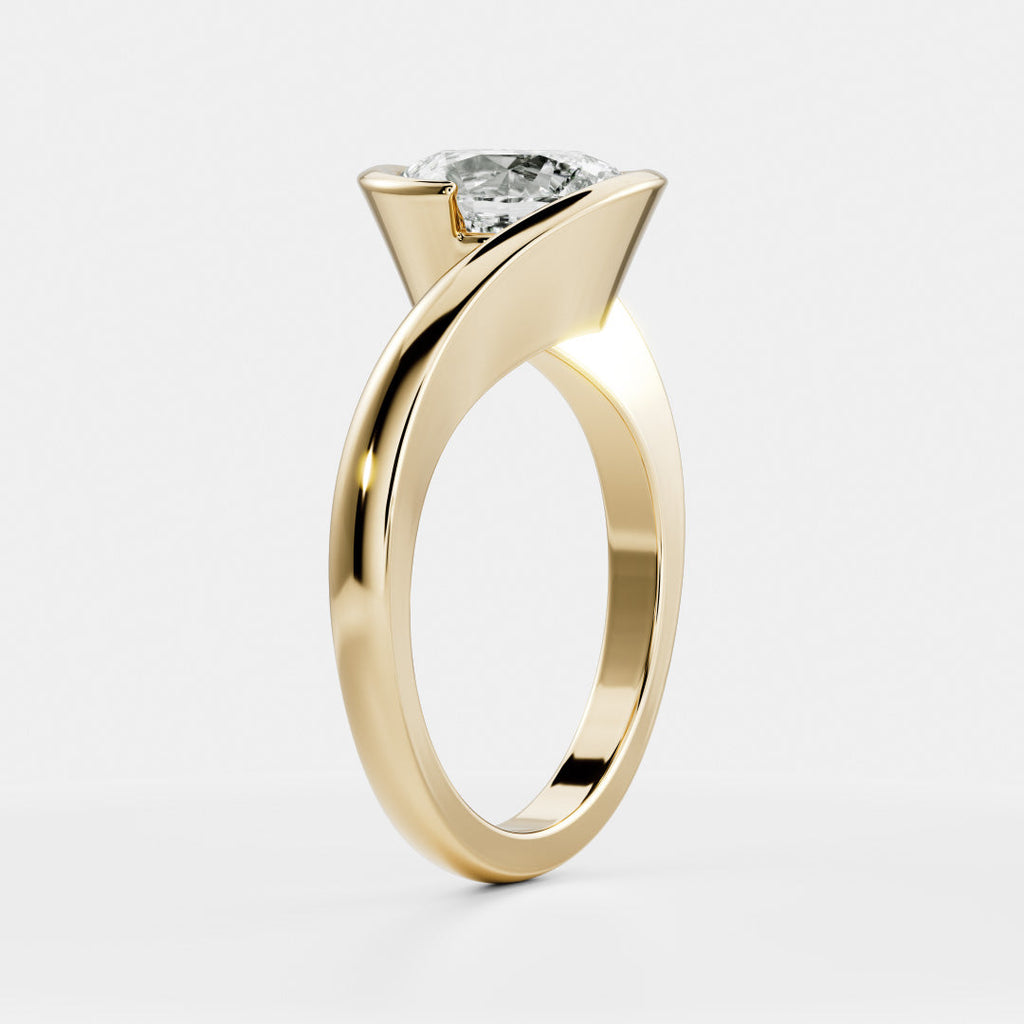 Solitaire-Oval Lab Grown Diamond Engagement Ring