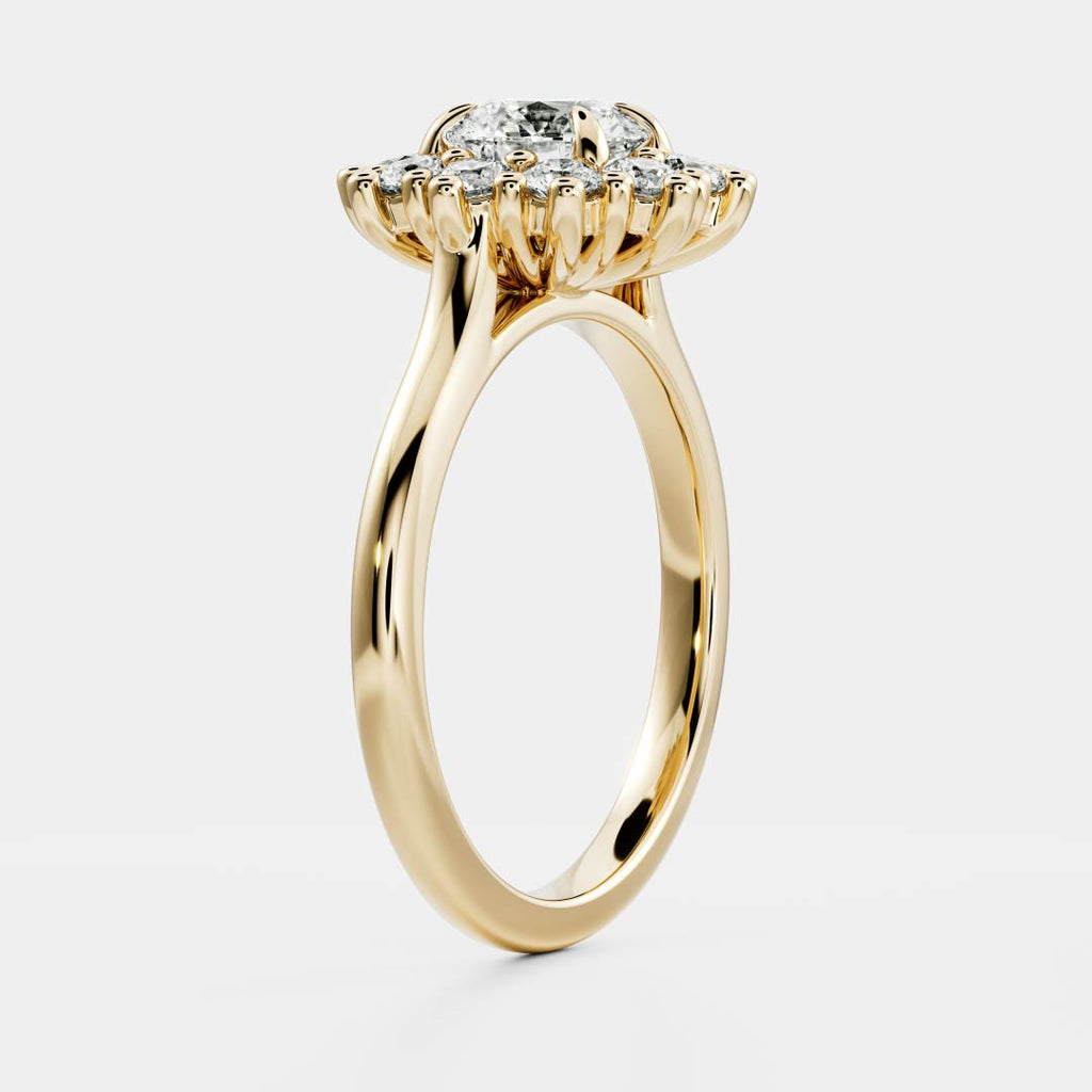 Solitaire- 1.0 CT Oval Moissanite Engagement Ring
