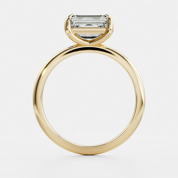 East West Solitaire-Emerald Lab Grown Diamond Engagement Ring - Solitaire-Oval Lab Grown Diamond Engagement Ring