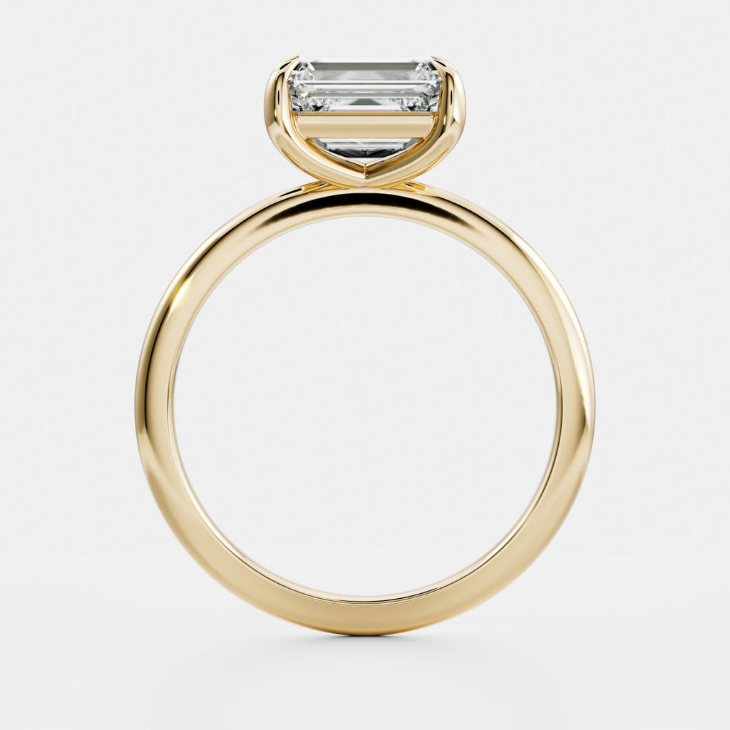 Solitaire- 1.0 CT Oval Moissanite Engagement Ring