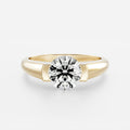 Solitaire- 1.0 CT Oval Moissanite Engagement Ring