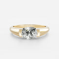 Solitaire- 1.0 CT Oval Moissanite Engagement Ring