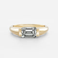 Solitaire- 1.0 CT Oval Moissanite Engagement Ring