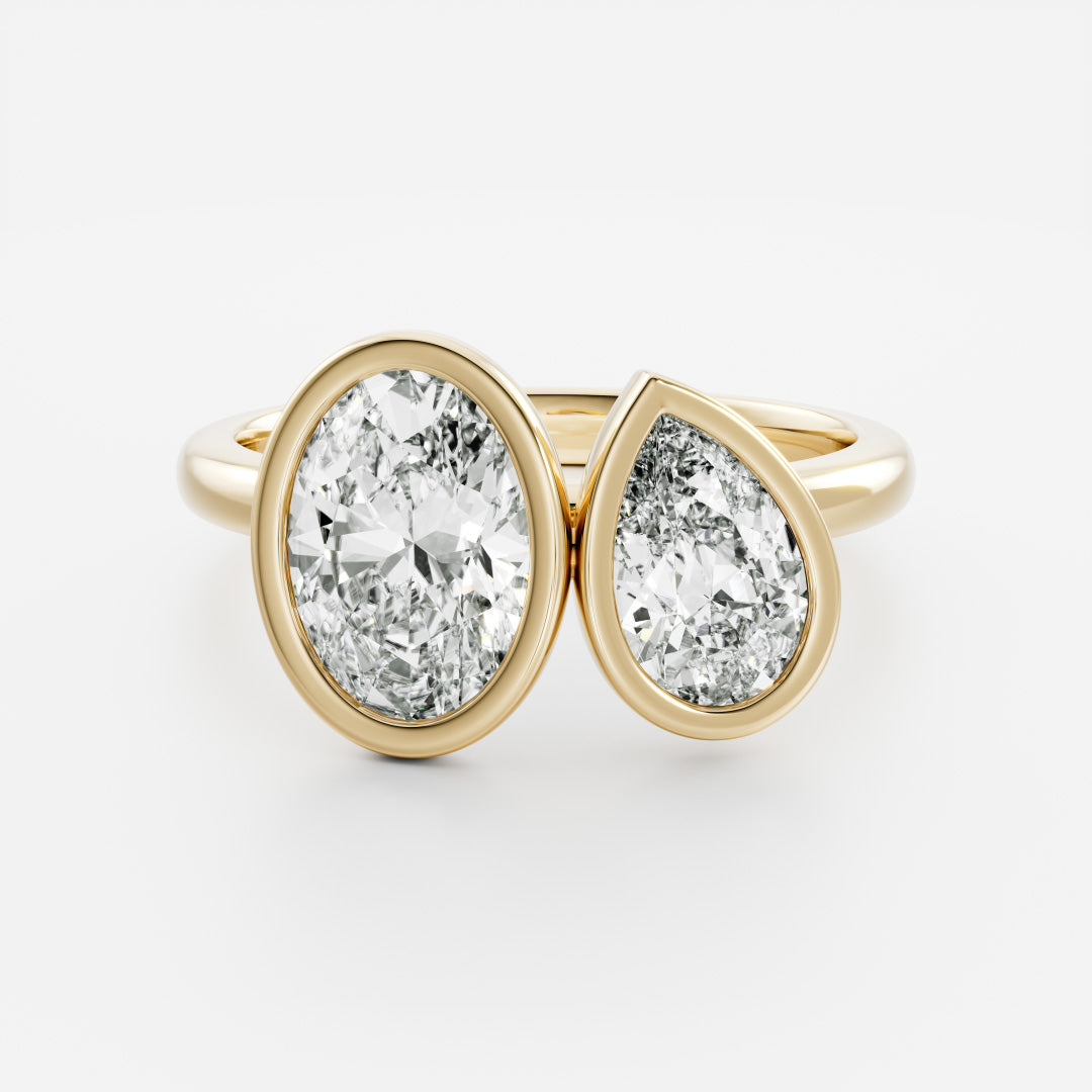 Solitaire- 1.0 CT Oval Moissanite Engagement Ring
