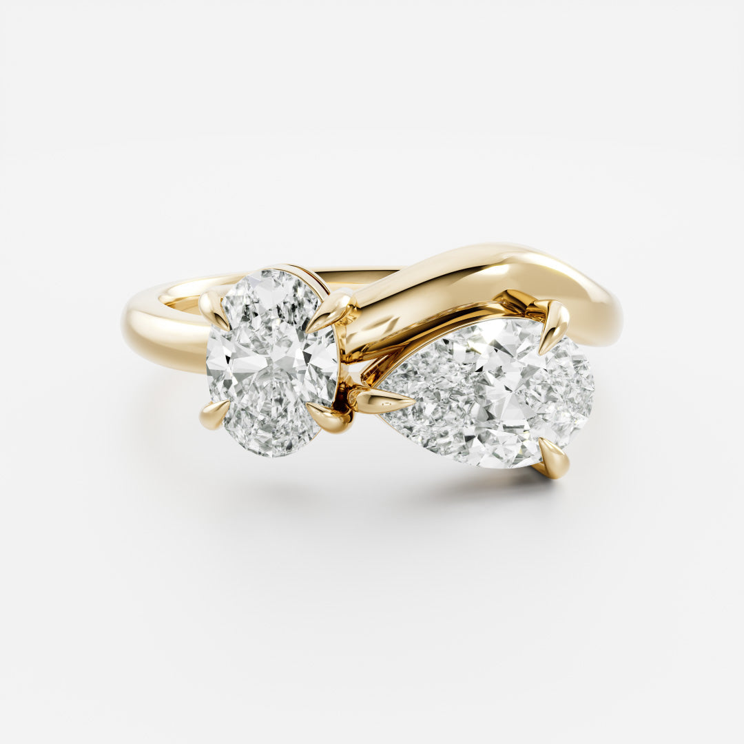 Solitaire- 1.0 CT Oval Moissanite Engagement Ring