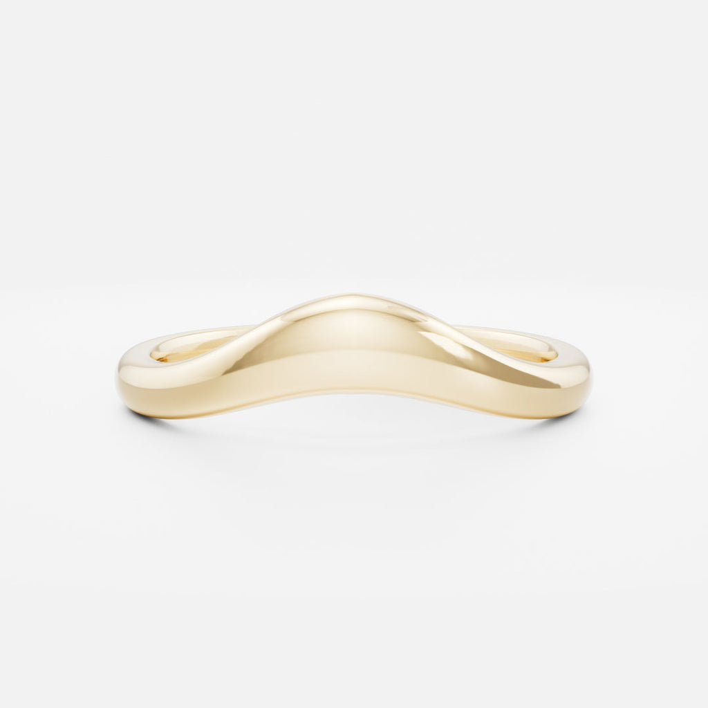 Plain Curved- Wedding Band