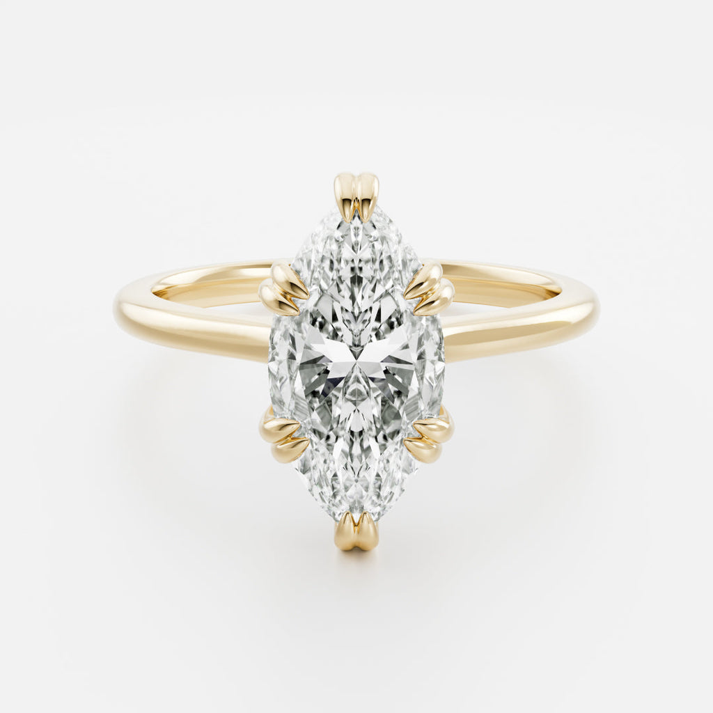 Solitaire- 1.0 CT Oval Moissanite Engagement Ring